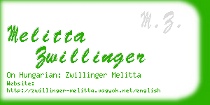 melitta zwillinger business card